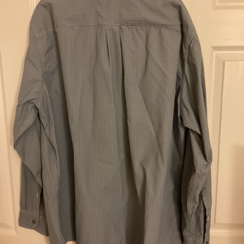 Eddie Bauer Outdoor Men’s Checkered Pattern Long Sleeve Button Up Shirt - Picture 6 of 8
